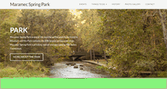Desktop Screenshot of maramecspringpark.com